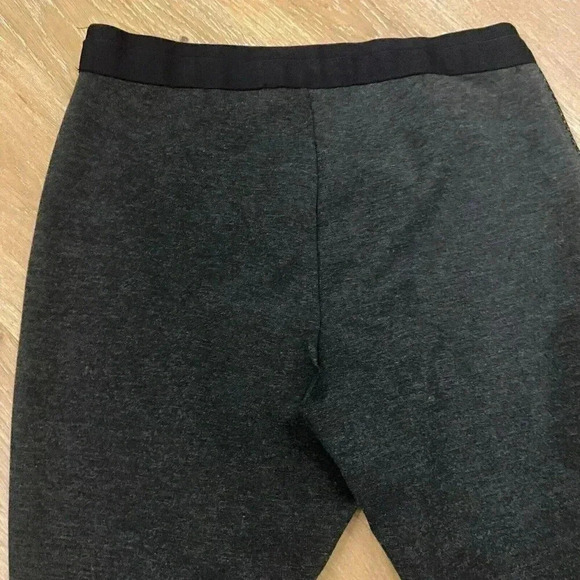 ELIE TAHARI SPORT Charcoal Gray/Black Legging Pants Size M Athlesiure Work Comfy - Picture 7 of 10
